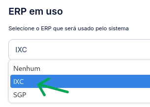 Selecione IXC