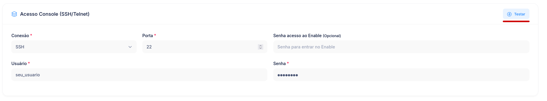 Acceso por Consola
