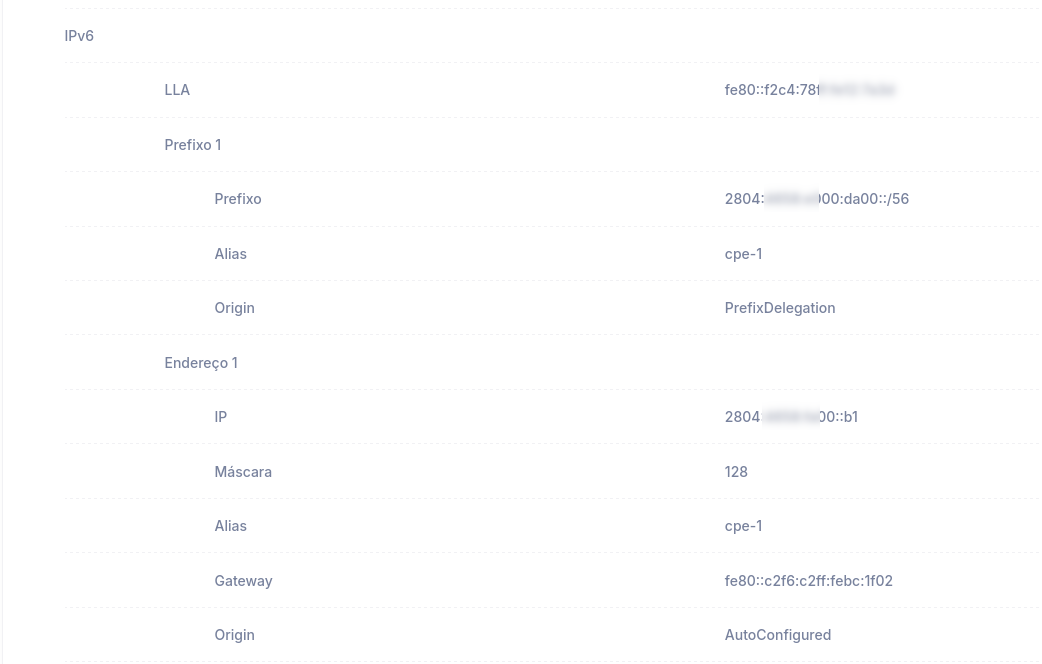 Wan IPv6